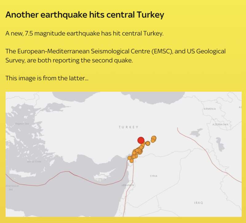 据中国地震台网的自动测定，当地时间6日下午1点24分（北京时间18时24分）在土耳其附近发生8.0级左右地震 ...