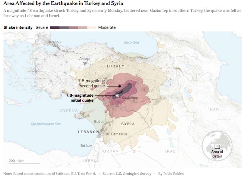 土耳其叙利亚大地震 10个小时，两次7.8级的强震、数次6级以上的地震