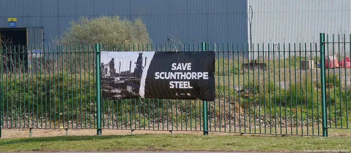 英国钢铁公司位于英格兰北部Scunthorpe的工厂