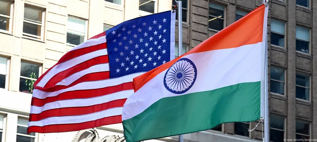 美国和印度两国国旗